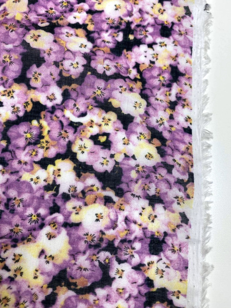 Батист МЕЛКИЕ ЦВЕТОЧКИ сиреневые