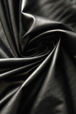 Искусственная КОЖА на тонкой вискозной основе Черная 3