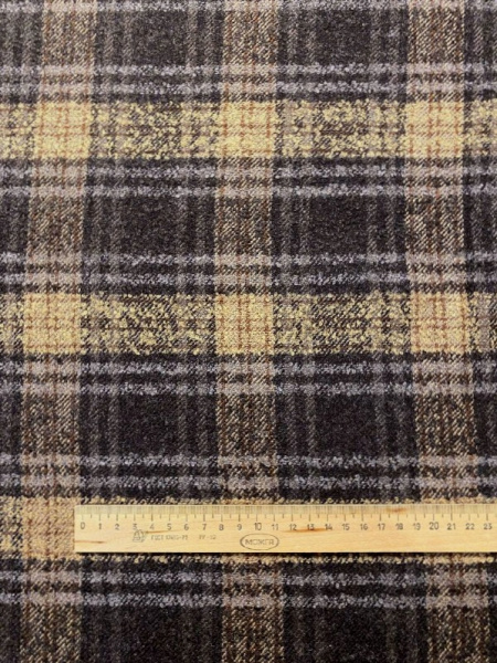Твид ШОТЛАНДКА карамельно-шоколадная ткани