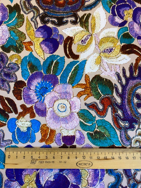 Шелк искусственный ЯРКИЕ ЭМОЦИИ фиолетовый