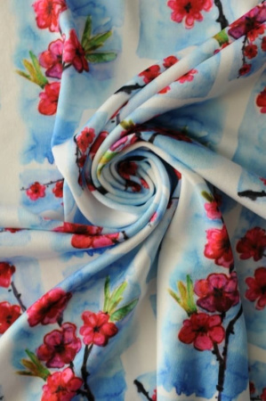 Трикотаж масло холодное Японская весна 3