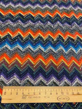 Трикотаж МИССОНИ ЗИМНИЙ оранжевый полотно