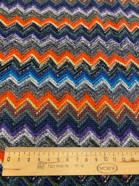 Трикотаж МИССОНИ ЗИМНИЙ оранжевый полотно