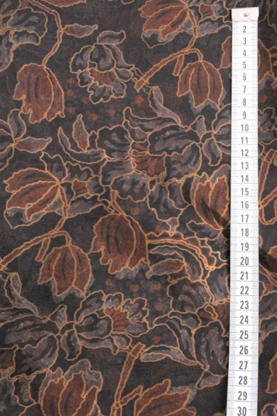 Органза МАГИЯ ОСЕНИ шоколадно-черный 4 Органза МАГИЯ ОСЕНИ шоколадно-черный 4