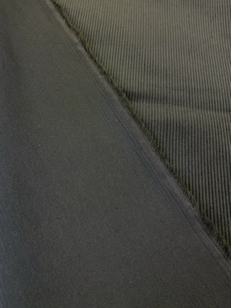 Вельвет однотонный ЧЕРНЫЙ ткани