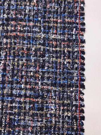 ткани Твид (Шанель) ЧЕРНЫЙ МЕЛАНЖ.