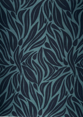 Шелк натуральный КРУПНЫЕ ЛИСТЬЯ