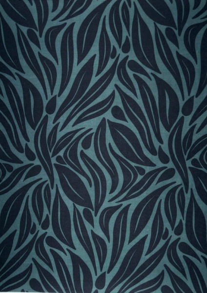 Шелк натуральный КРУПНЫЕ ЛИСТЬЯ