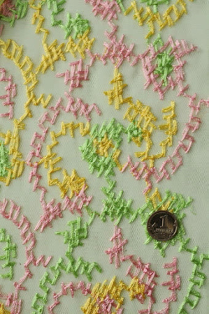 Фатин "Вышивка крестиком"  ткань