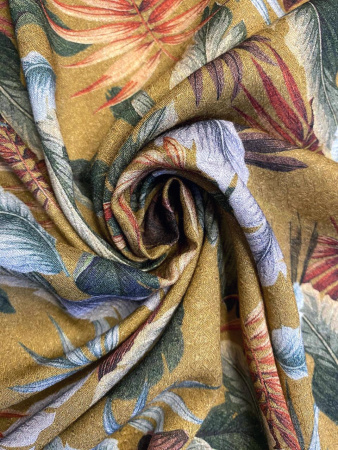 Вискоза ТРОПИЧЕСКИЕ ЛИСТЬЯ 