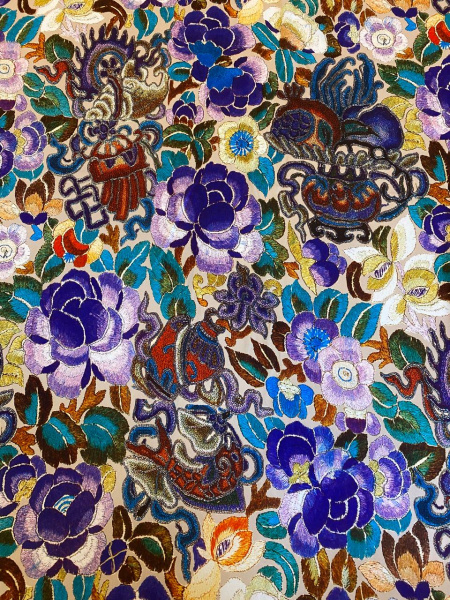 Шелк искусственный ЯРКИЕ ЭМОЦИИ фиолетовый