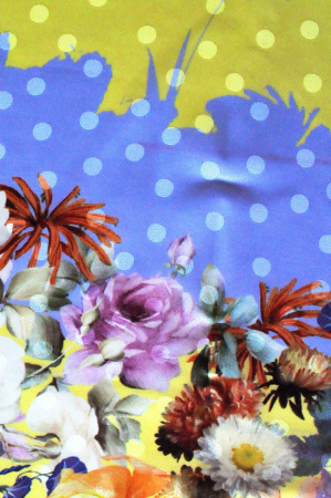 Шелк натуральный AMORE MIO желтый