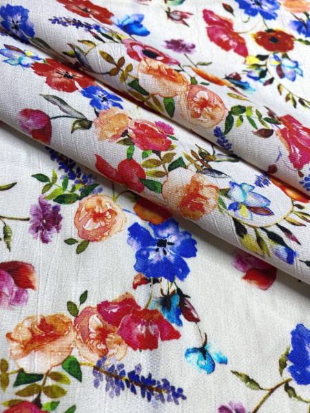 Вискоза НЕЖНЫЙ МИЛЬФЛЕР красный