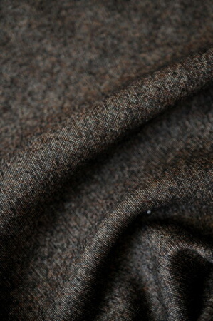 Ткань костюмная Песочно - шоколадный меланж 2