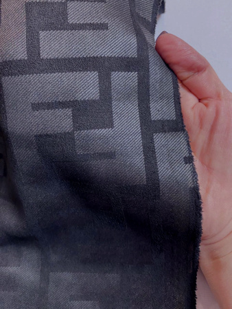 НОВИНКА! Замша однотонная ЛОГО черная