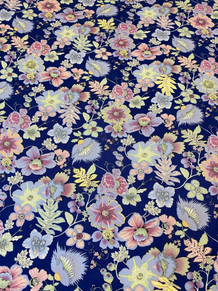 Вискоза ИЗЫСКАННЫЙ МИЛЬФЛЕР синий