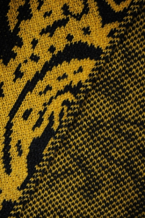 Трикотаж МОРОЗНОЕ УТРО горчичный полотно