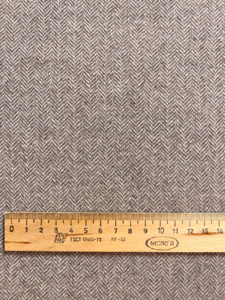 Шерсть костюмная ЕЛОЧКА беж ткани