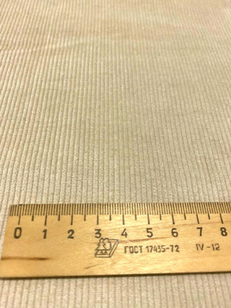 Вельвет однотонный МОЛОЧНО - БЕЖЕВЫЙ ткани