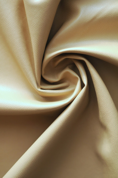 Искусственная КОЖА на тонкой вискозной основе Бежевая 3