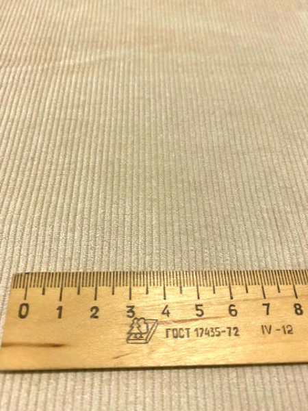 Вельвет однотонный МОЛОЧНО - БЕЖЕВЫЙ ткани