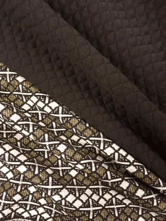 Трикотаж-жаккард Смальта темный и трикоаж-стежка 5