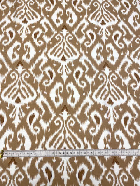 Штапель ИКАТ бежевый