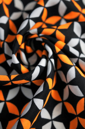 Стильный орнамент оранжевый 2