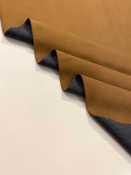 Замша КЭМЕЛ основа серый трикотаж