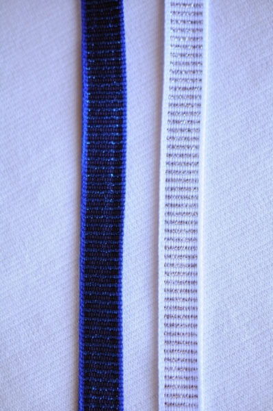 Тесьма с люрексом синяя и белая ТД-0017 3