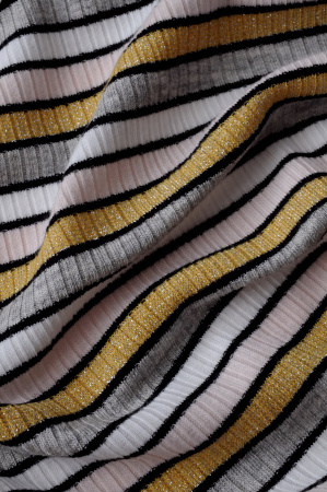 Трикотаж Полоска с люрексом 3