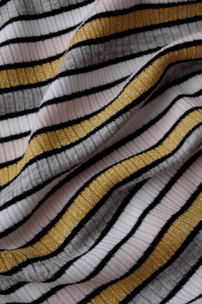 Трикотаж Полоска с люрексом 3