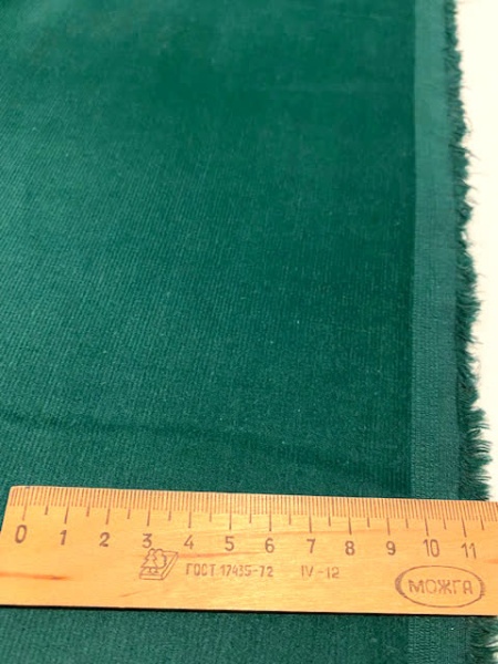 Микровельвет однотонный "Зеленый мох" ткани