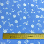 Сорочечная ткань ЯКОРЯ голубая