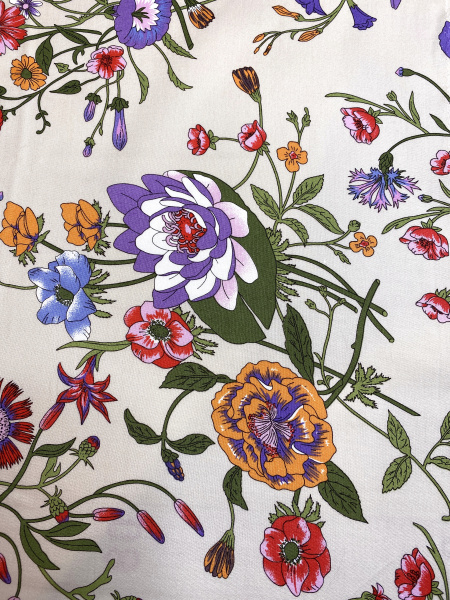 Хлопок МАГИЯ ЛЕТА серый фон