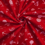 Сорочечная ткань ЯКОРЯ красная