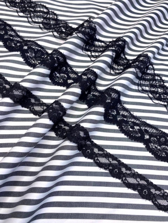 НОВИНКА! Ткань сорочечная ПОЛОСКА антрацит