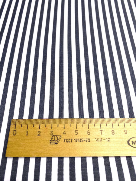Сорочечная ткань ПОЛОСКА антрацит
