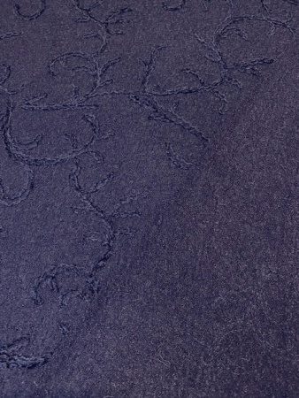 Лоден "Темно-синий" с вышивкой ткани