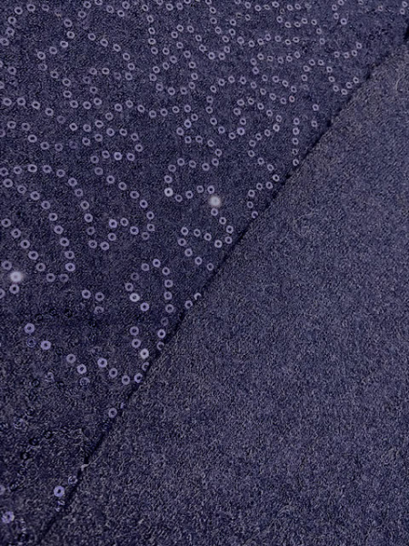 Лоден "Темно-синий" с пайетками ткани