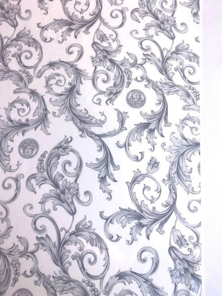 Курточная ткань ЗАВИТКИ Серый