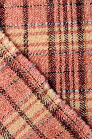 Твид ШОТЛАНДКА лосось ткани