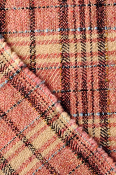 Твид ШОТЛАНДКА лосось ткани
