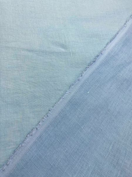 Лен однотонный ГОЛУБОЙ