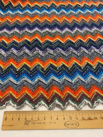 Трикотаж МИССОНИ ЗИМНИЙ оранжевый полотно