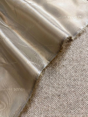 Шерсть костюмная ЕЛОЧКА беж ткани