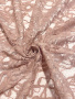 Кружевное полотно "Французские узоры" пыльная роза ткань