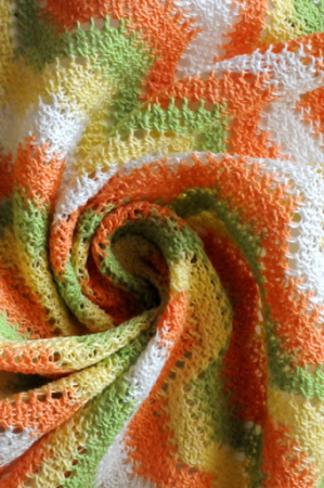 Трикотаж хлопковый Летний Миссони салатовый  5