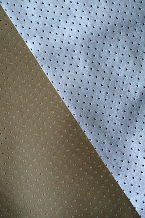 Кожа искусственная СЕРЕБРО перфорация