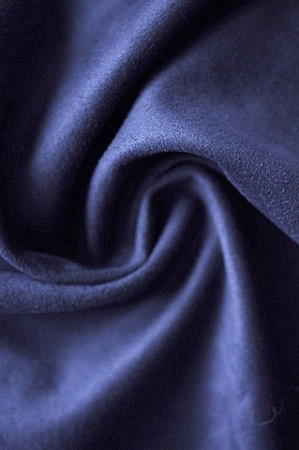 Замша ТЕМНО - СИНЯЯ основа серый трикотаж